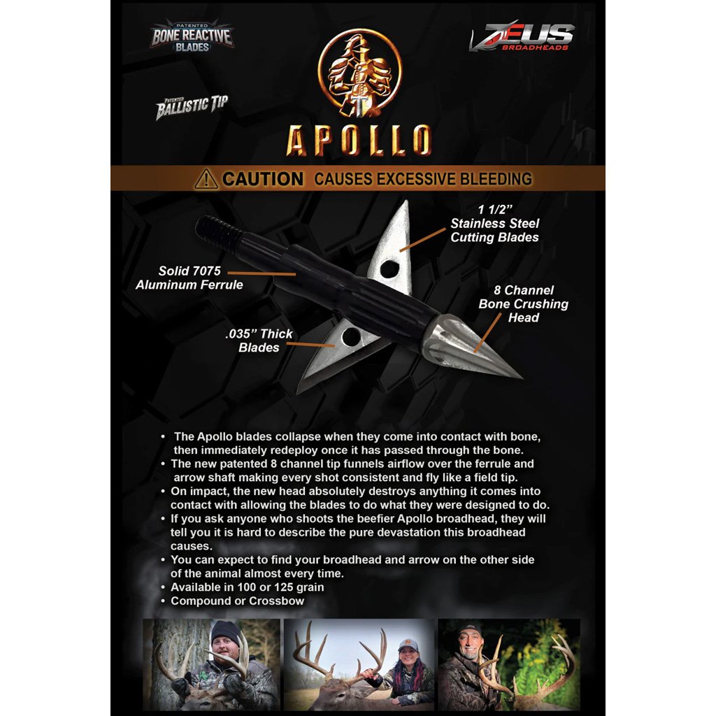 Zeus Apollo Broadhead 125 gr. 3 pk.