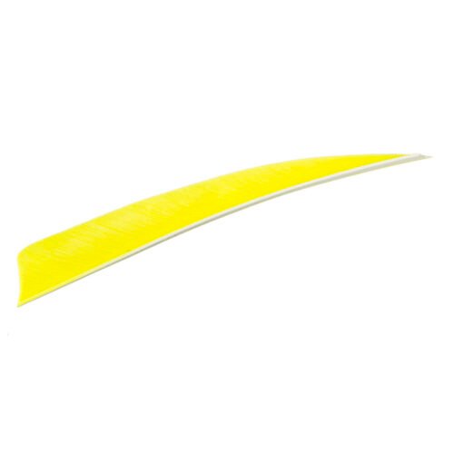 Trueflight Shield Cut Feathers Chartreuse 4 in. LW 100 pk.