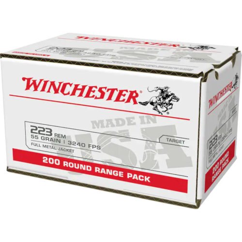 1703943_1 Winchester USA Rifle Ammo 223 Rem. 55 gr. FMJ 200 rd.
