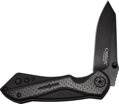 CAMILLUS MACHINE FOLDING KNIFE - 2.78" SS BLADE CARBON FIBER BL