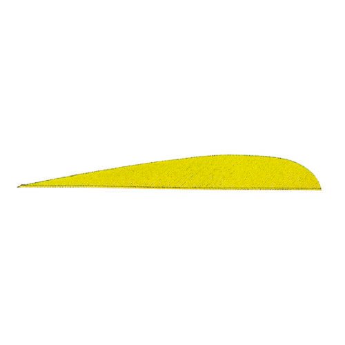 Gateway Parabolic Feathers Neon Yellow 5 in. RW 100 pk.