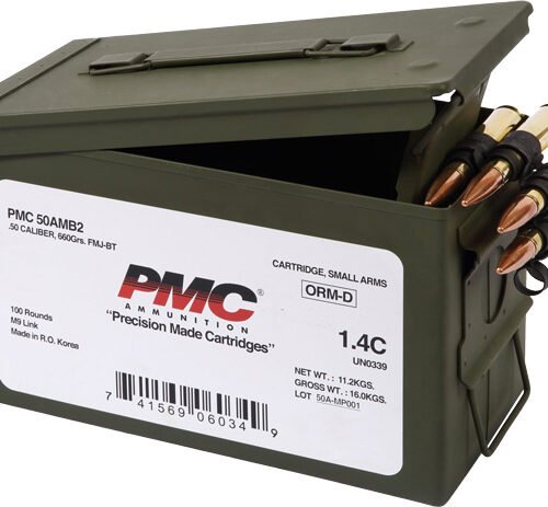 PMC 50 BMG AMMO CAN 660GR - LINKED FMJ-BT 100RD