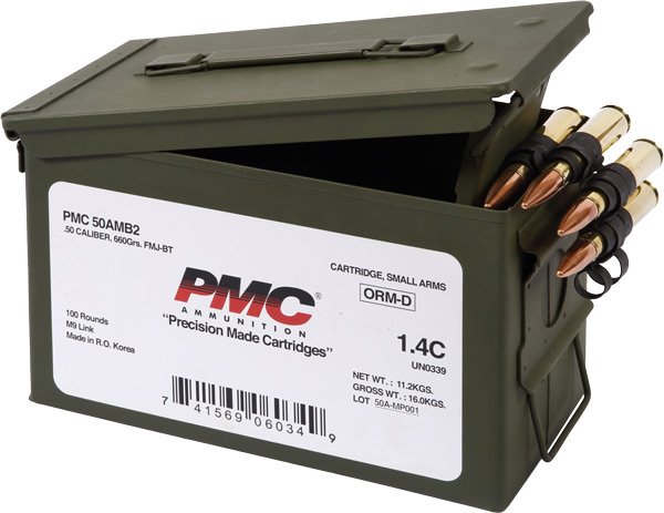 A50AMB_1 PMC 50 BMG AMMO CAN 660GR - LINKED FMJ-BT 100RD