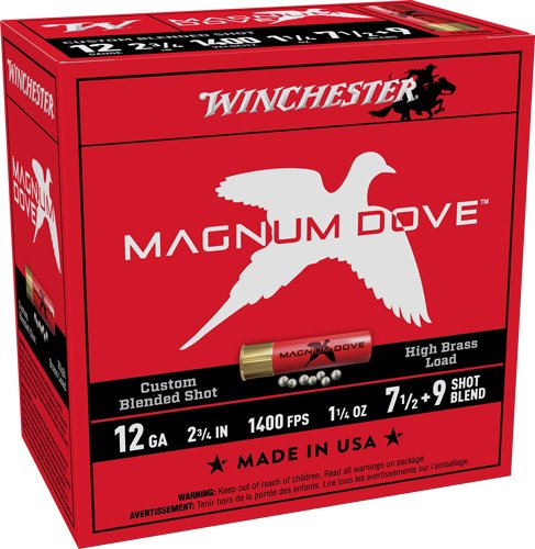 AMD1279_1 WINCHESTER MAGNUM DOVE 12GA - 2.75" 1400FPS #7.5&9 25RD