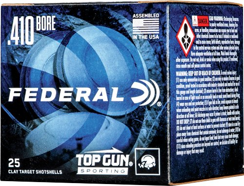 ATGS412148.jpg FEDERAL TOP GUN 410 2.5" 1/2OZ - #8 1330FPS 250RD CASE LOT