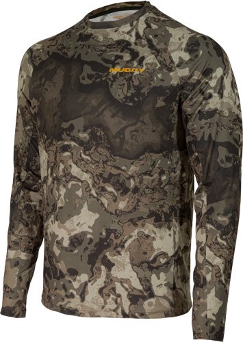 MUDDY BASE LAYER CREW TOP - VEIL CANYON GREY LARGE