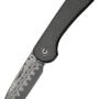 CIVIVI KNIFE ELEMENTUM SLIP - JOINT 2.9" CRBN FBR/DAMASCUS