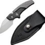 C210363.jpg CIVIVI KNIFE TYPHOEUS 2.27" - BLACK/GRAY ALUMINUM/STONEWASH