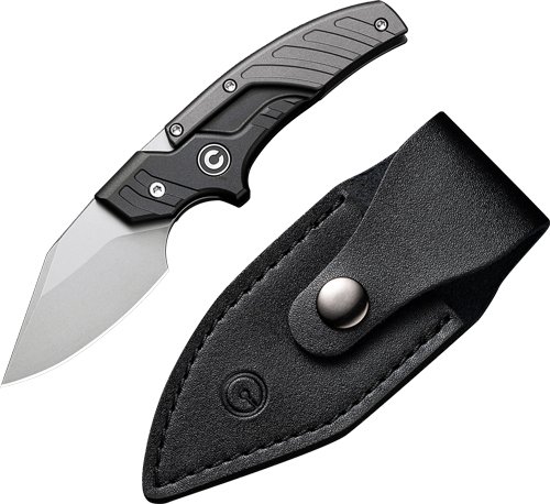 C210363.jpg CIVIVI KNIFE TYPHOEUS 2.27" - BLACK/GRAY ALUMINUM/STONEWASH