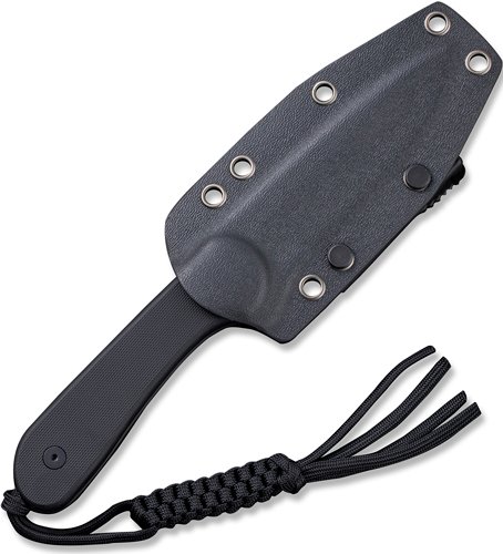 CIVIVI KNIFE ELEMENTUM 3.98" - FIXED BLACK G10/BLACK D2