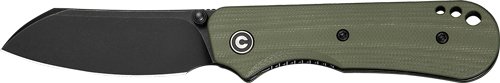 CIVIVI KNIFE CRABBY 2.7" G-10 - OD GREEN BLACK STONEWASH