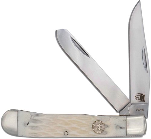 CTTDTRPWHTBN.jpg COBRATEC TRAPPER TWO BLADE - G-10 WHITE BONE SS SLIP JOINT
