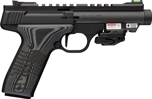 G051612490_1 BROWNING BUCKMARK BLACK LABEL - 22LR 4.4" 250TH BLACK RMSC