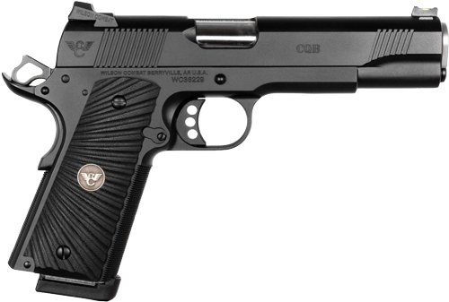 WILSON CQB-FS-45A 45ACP 5" FS - 8-SHOT BLACK ARMOR TUFF
