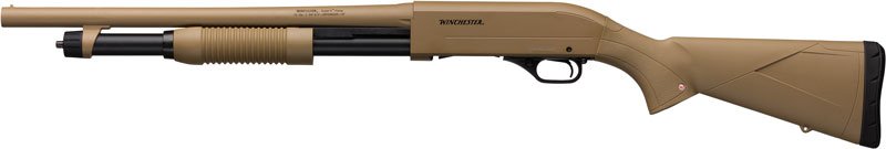 G512337339_LEFT WINCHESTER SXP DEFENDER 12GA - 3" 18" CYLINDER FDE SYNTHETIC