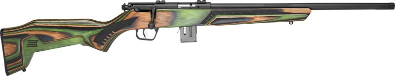 G91936 SAVAGE 93 MINIMALIST 22WMR - 18" MATTE/GREEN LAMINATE