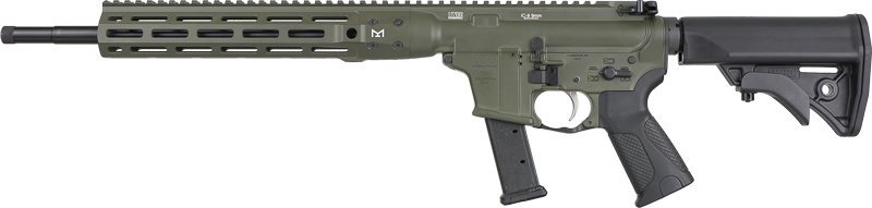 LWRC IC NINE CARBINE 9MM 16" - 27RD MAG OD GREEN/BLACK STOCK