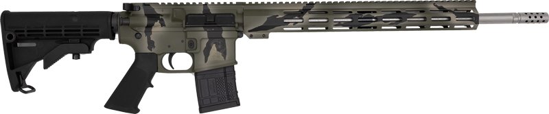 GL15450SSPGRN GLFA AR15 450 BUSHMASTER - 18" S/S BBL PURSUIT GREEN CAMO