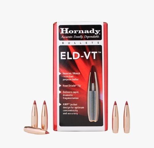 HDY22772 HORNADY BULLETS 22 CAL .224 - 69GR. ELD-VT 100CT 25BX/CS