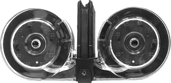 KCIMZ001 KCI USA INC MAGAZINE AR15 223 - 100RD DRUM GEN 2 BLK POLY