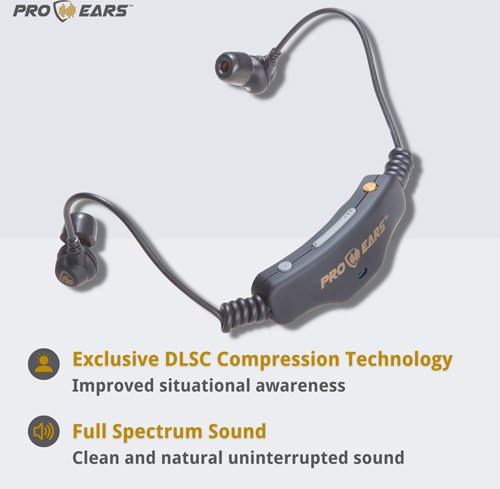 PRO EARS STEALTH 28 HT EAR - BUDS ELECTRONIC GREEN