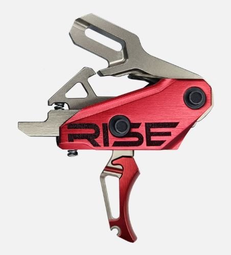 RISE TRIGGER REV 535 SLIDE AND - SNAP BUILT IN PINS SILVER/RED