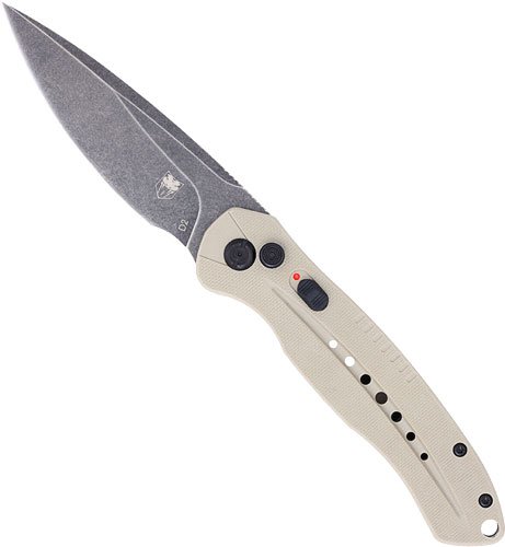 COBRATEC DIABLO SIDE BUTTON - AUTO 3" D2 FDE/STNWSH BLK BLD