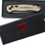 COBRATEC DIABLO SIDE BUTTON - AUTO 3" D2 FDE/STNWSH BLK BLD