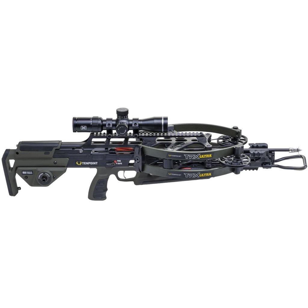 TenPoint TRX Ultra Crossbow Package ACUslide MAXX EVO-X Elite Scope Moss Green