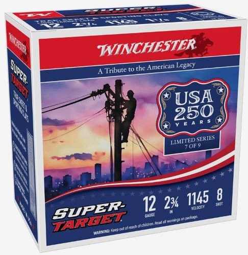TRGT128AV WINCHESTER TARGET 12GA 2.75" - 1-1/8OZ #8 1145FPS 250RD CASE