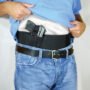 bellybandl_displayed PSP CONCEALED CARRY BELLY-BAND - WAIST 36 TO 44" RH/LH BLACK