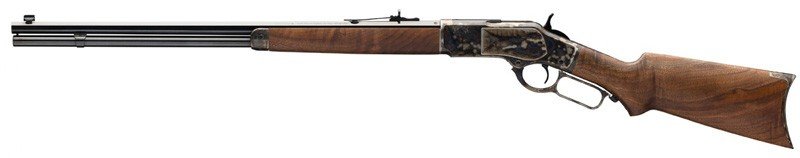 WINCHESTER 1873 SPORTER 45LC - OCTAGON/BLUED 24" CASE-COL PG