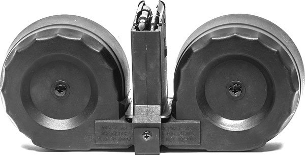 kcimz001_back KCI USA INC MAGAZINE AR15 223 - 100RD DRUM GEN 2 BLK POLY