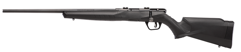 sv70840 SAVAGE ARMS B17 17HMR BL/SYN 21" LEFT HAND