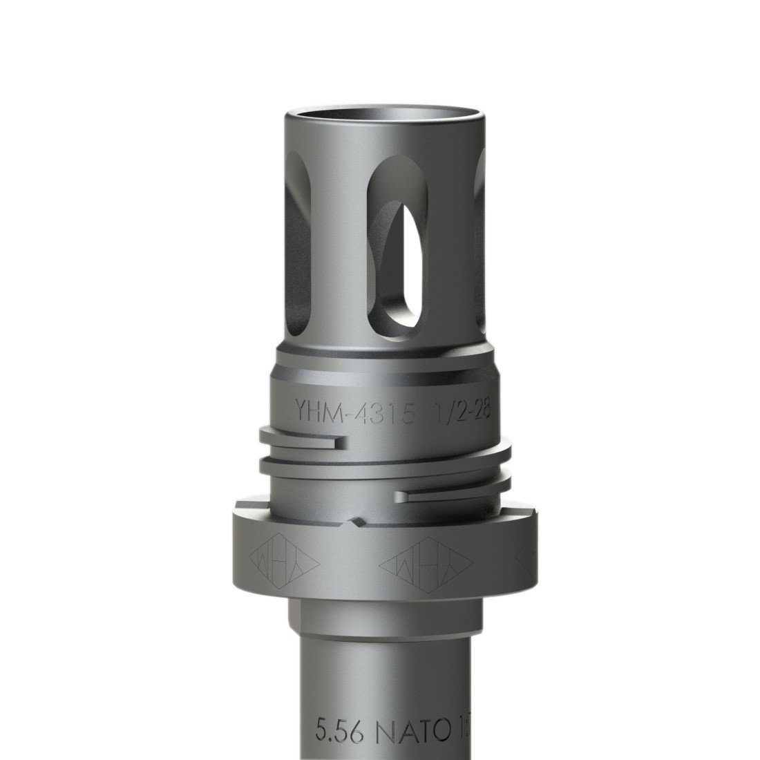 yhm4315renderwebpic2ec5 YANKEE HILL MACHINE COMPANY FLASH HIDER MINI QD 1/2-36