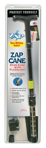 PSP ZAP STUN CANE W/ LED LIGHT - ADJ 32-36" 1000000 VOLTS