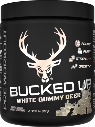 1001157_1.jpg BUCKED UP PRE-WORKOUT WHITE - GUMMY DEER PINEAPPLE 30SERVING