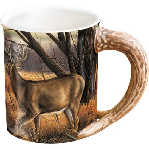 Wild Wings Sculpted Mug Abandoned Farmstead Whitetail Deer