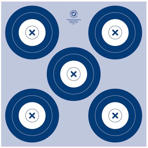 Maple Leaf NFAA Indoor Target 5 Spot Target 25 pk.
