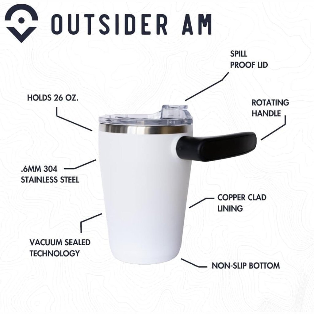 Outsider The AM Travel Mug Crimson