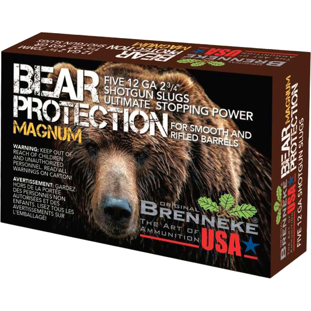 1102301_1 Brenneke Bear Protection Magnum Slugs 12 ga. 2 3/4 in. 1 3/8 oz. 5 rd.