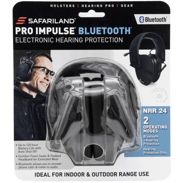 Safariland Pro Impulse Hearing Protection Muff Bluetooth Black
