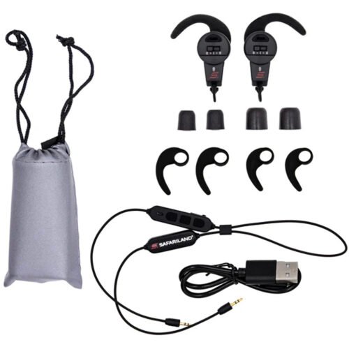 Safariland Pro Impulse In Ear Hearing Protection Rechargeable Bluetooth Black