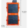 1102982_2 Dark Energy 8W Spectre Solar Panel Folding HiVis Orange