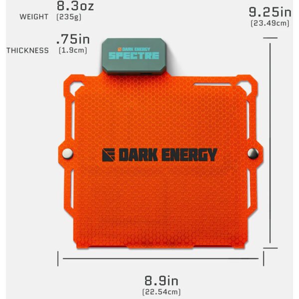 1102982_3 Dark Energy 8W Spectre Solar Panel Folding HiVis Orange