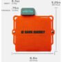 1102982_3 Dark Energy 8W Spectre Solar Panel Folding HiVis Orange