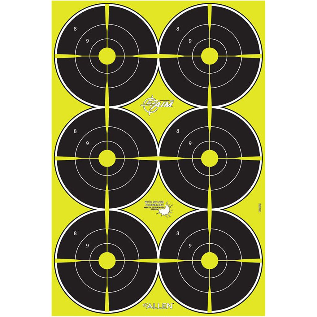 EzAim Splash Bullseye Targets 6 in. 8 pk.