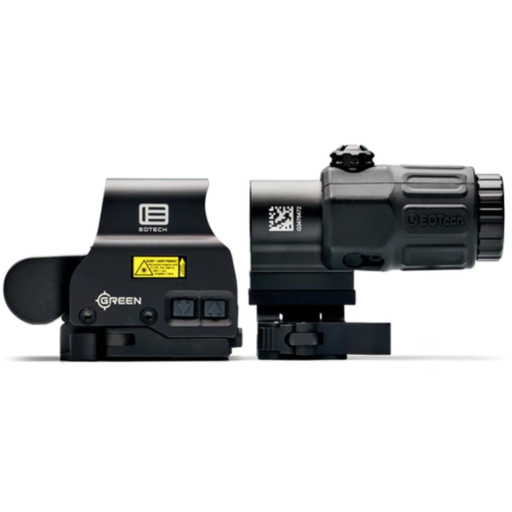 1214666_3 EOTech HHS Complete Weapong Sight System Black EXPS3-DCR HWS & G45 Magnifier w/STS Mount