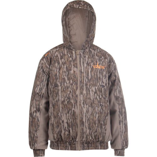 1409544_1.jpg Habit Youth Cedar Branch Ins Waterproof Bomber YS-Mossy Oak New Bottomland / Timberwolf