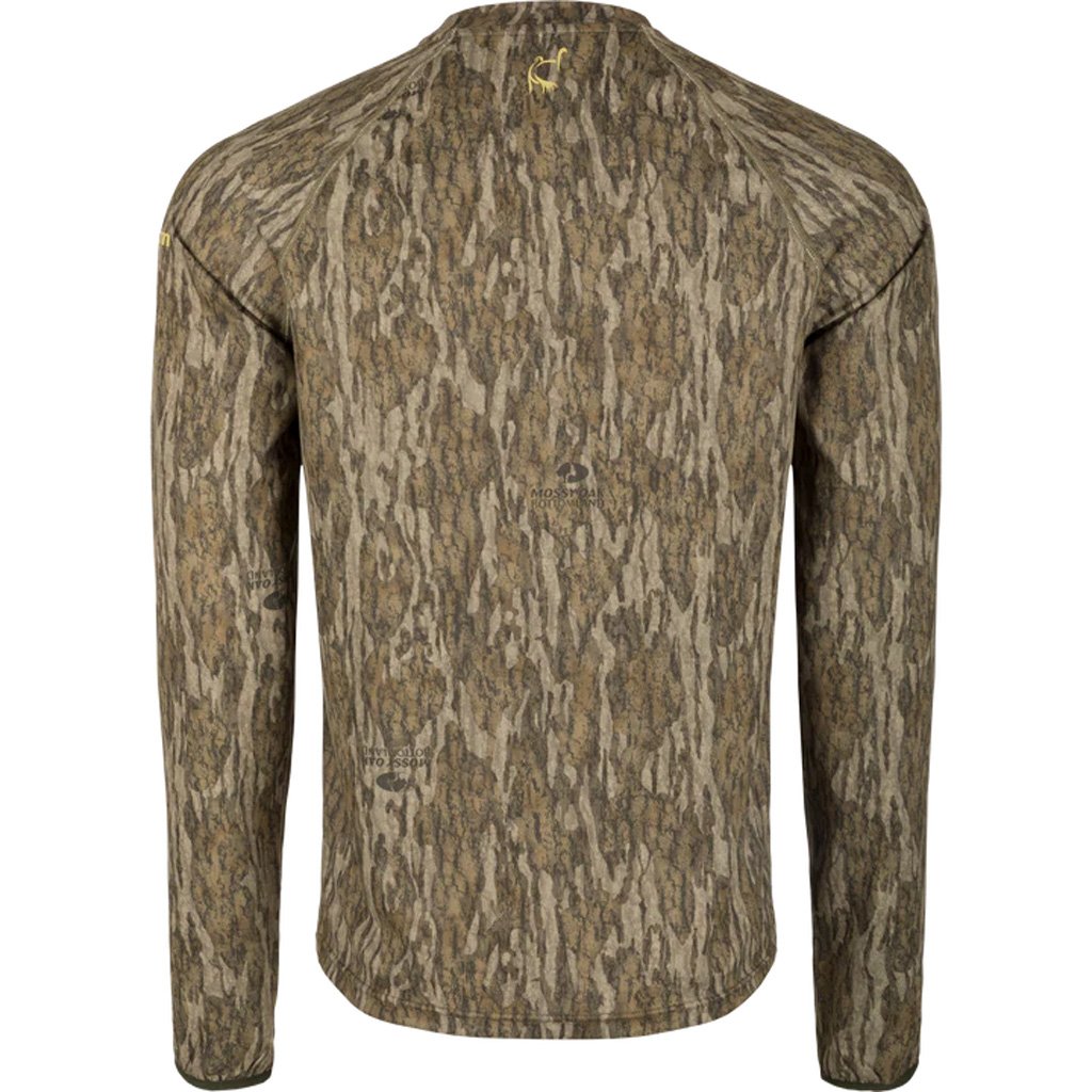1410004_2 Drake Ol' Tom Mens Early Bird LS Performance Crew MO Bottomland Medium